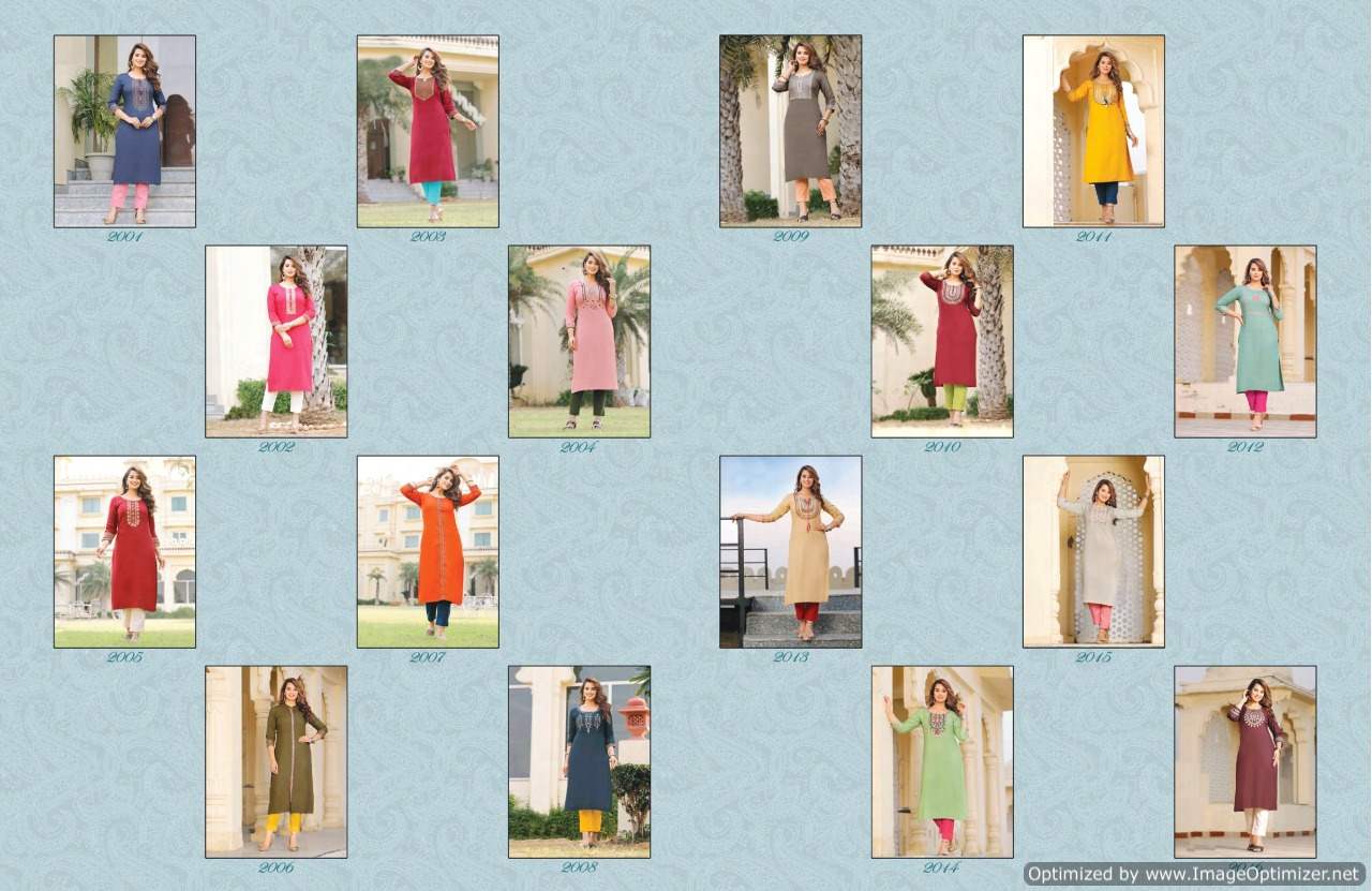 Casual Diaries 2 Heavy Ethnic Wear Rayon Embroidery Latest Kurti Collection